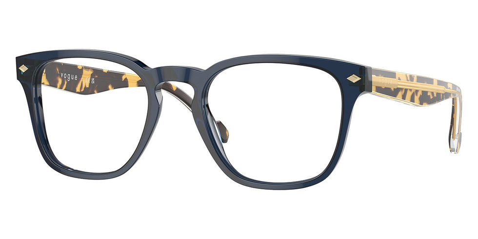 vogue eyewear VO5570 3143 49 - Transparent Blue/Top Crystal/Yellow Havana
