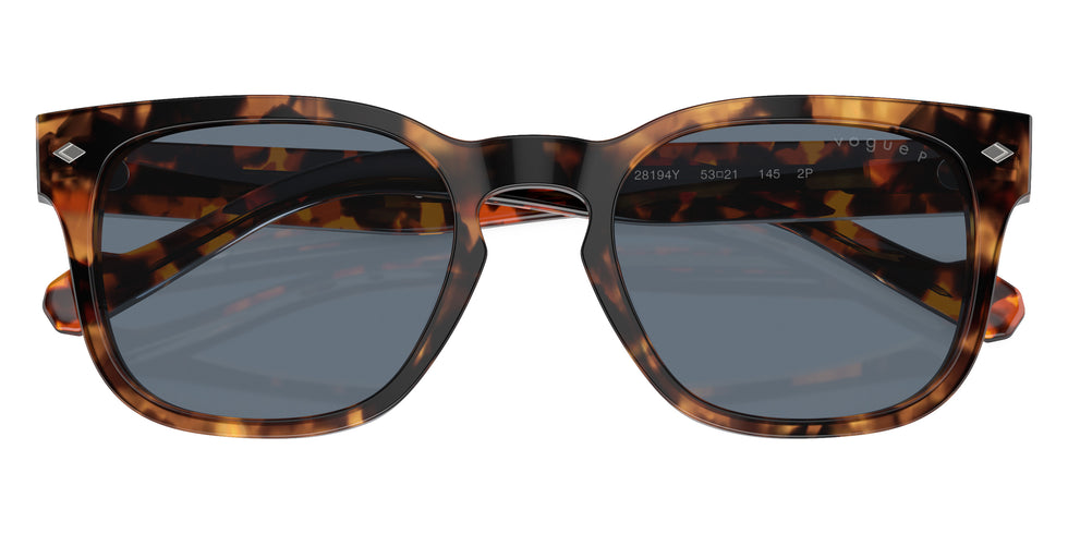 vogue eyewear VO5571S 28194Y 53 - Honey Havana/Top Crystal/Red Havana / Blue Polarized