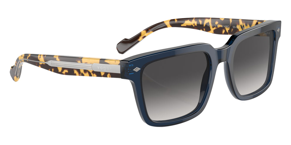 vogue eyewear VO5573S 31438G 55 - Transparent Blue/Top Crystal/Yellow Havana / Gray Gradient Black