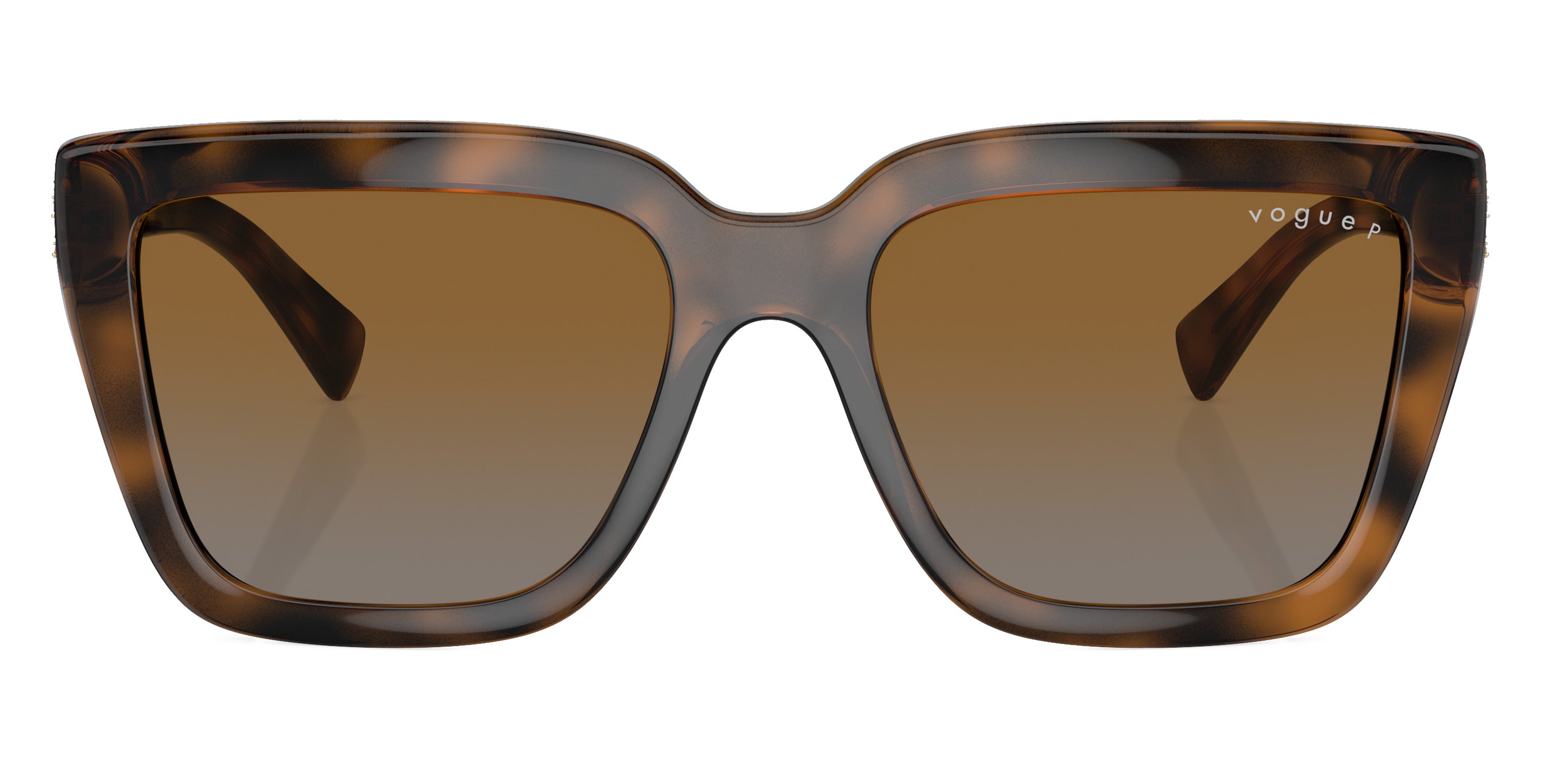 vogue eyewear VO5575SB 2386T5 55 - Top Dark Havana/Light Brown/Pale Gold / Gradient Brown Polarized