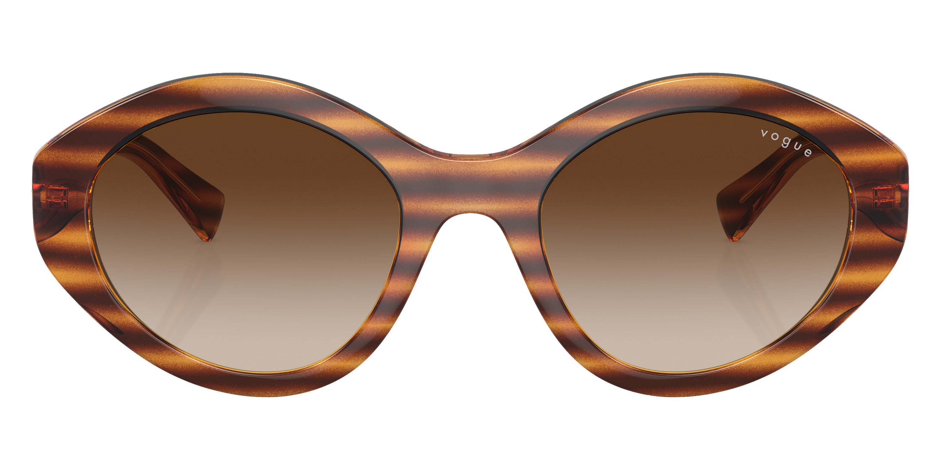 vogue eyewear VO5576SB 150813 52 - Striped Dark Havana/Pale Gold / Brown Gradient