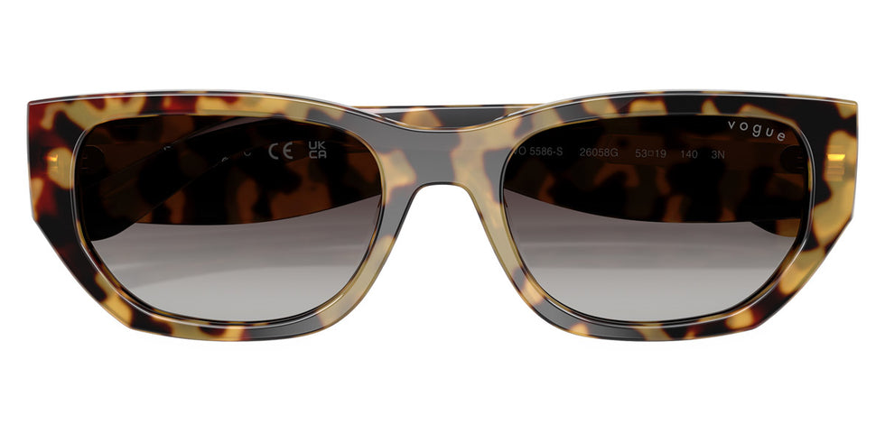 vogue eyewear VO5586S 26058G 53 - Yellow Tortoise / Gray Gradient