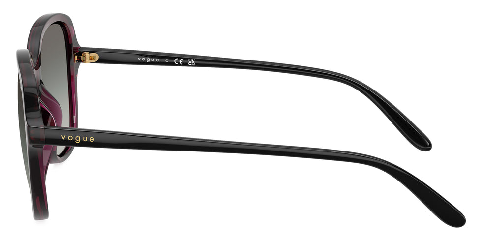 vogue eyewear VO5601S 298911 53 - Transparent Cherry/Black / Gradient Gray