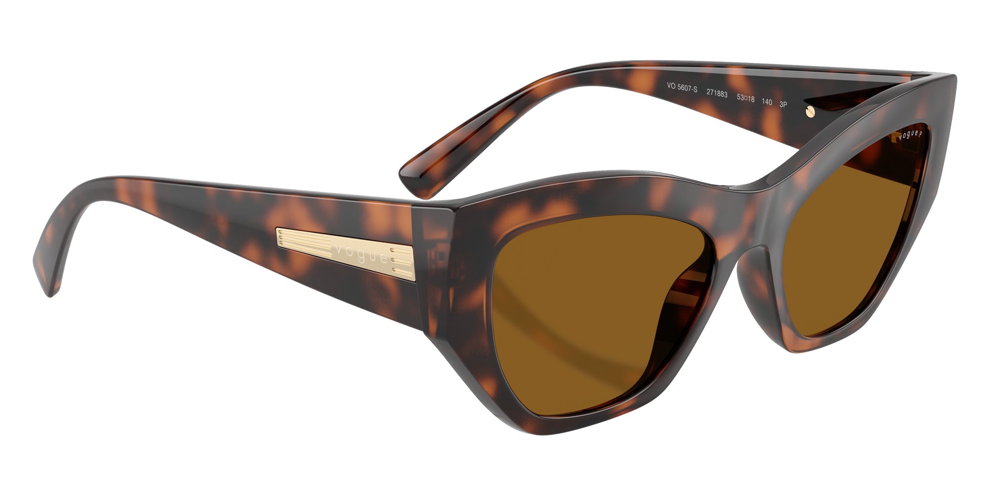 vogue eyewear VO5607S 271883 53 - Total Dark Havana / Dark Brown Polarized #id:vo5607s271883_s:100120