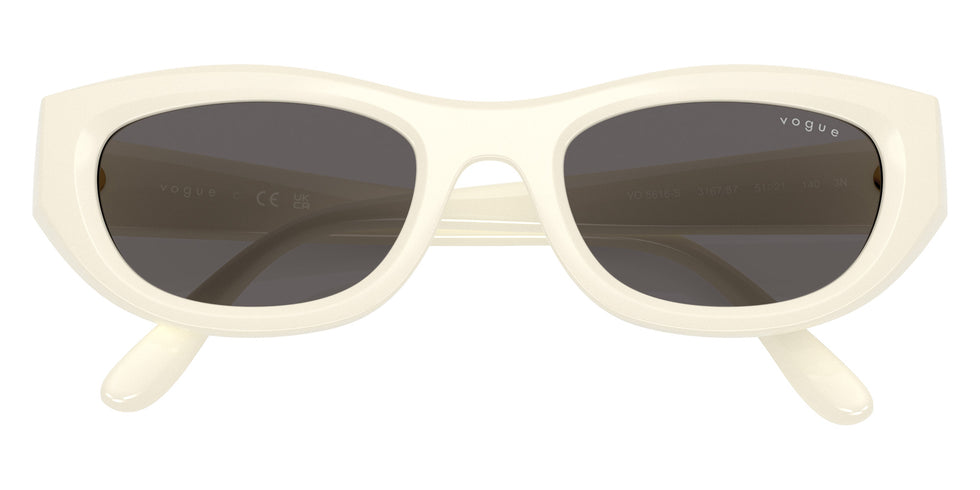 vogue eyewear VO5616S 316787 51 - Full Ivory / Black Smoke #id:vo5616s316787_s:104125