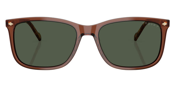 Transparent Brown/Yellow Tortoise / Dark Green Polarized / 57-18-145