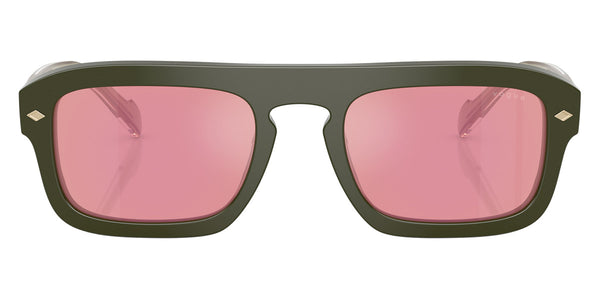 Full Green/Top Crystal/Opal Green / Pink Dark Mirrored Red / 53-21-145