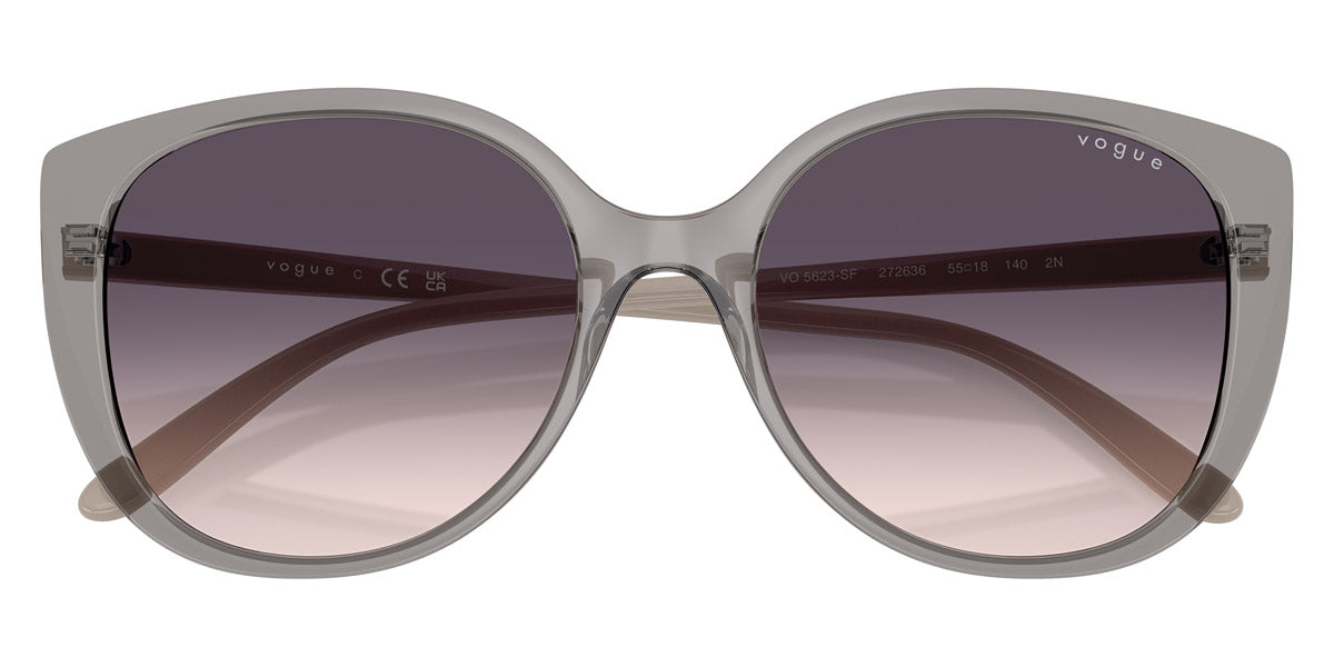 vogue eyewear VO5623SF 272636 55 - Transparent Gray/Full Light Gray / Pink Gradient Dark Violet