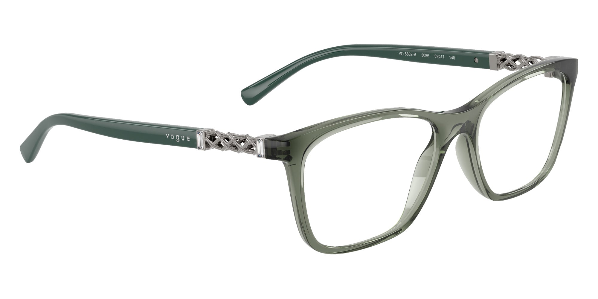 vogue eyewear VO5632B 3086 53 - Transparent Mallard Green #id:vo5632b3086_s:104120