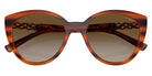 vogue eyewear VO5634SB 1508T5 53 - Striped Dark Havana / Gray Gradient Brown Polarized