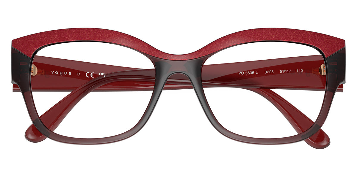 vogue eyewear VO5635U 3225 51 - Top Red/Transparent Red/Opal Red