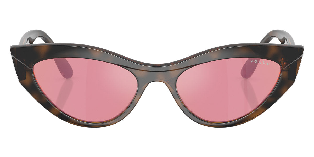 vogue eyewear VO5637SU 2386F6 52 - Top Havana/Light Brown / Pink Dark Mirrored Red