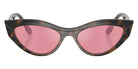 vogue eyewear VO5637SU 2386F6 52 - Top Havana/Light Brown / Pink Dark Mirrored Red