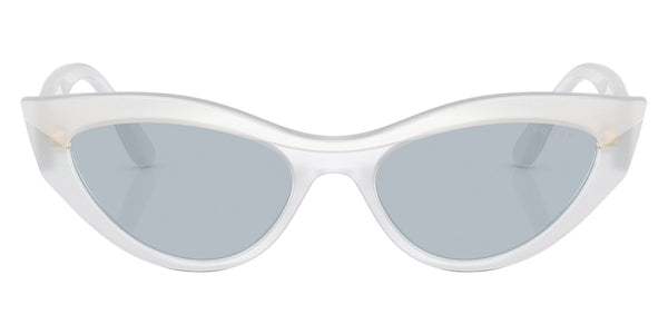 Top White/Opal Milk / Light Blue Mirrored Silver / 52-17-140