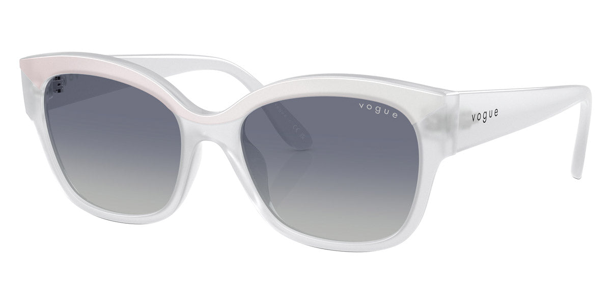 vogue eyewear VO5638SU 32204L 55 - Top White/Opal Milk / Gray Gradient Blue