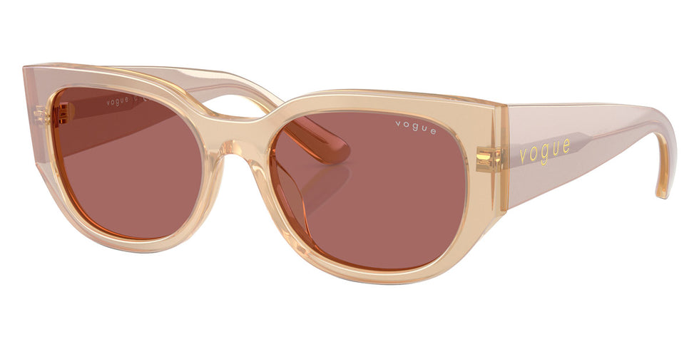 vogue eyewear VO5641SU 323469 53 - Transparent Pearl Cream / Dark Violet