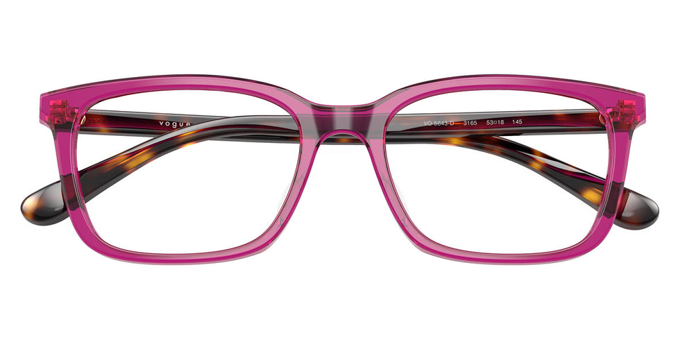 vogue eyewear VO5643D 3165 53 - Transparent Violet/Dark Havana