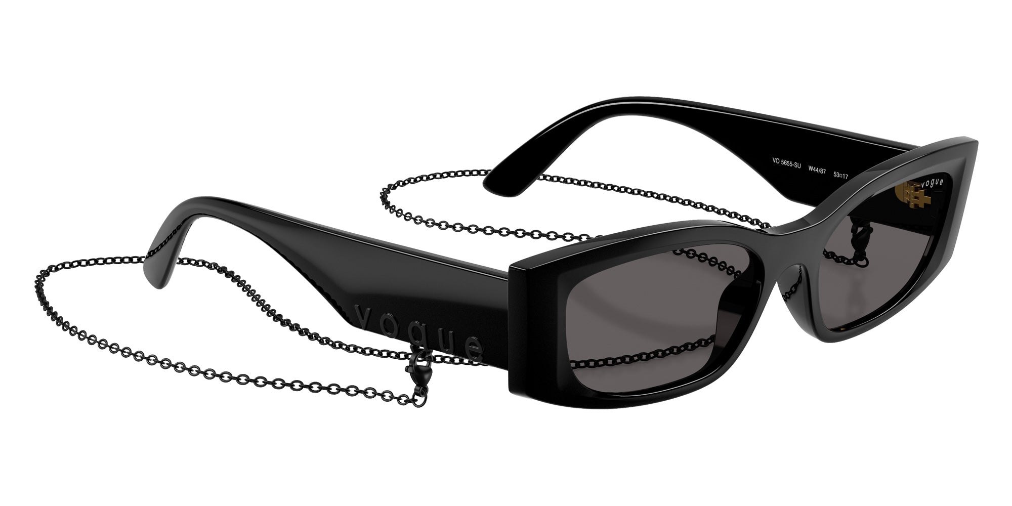 vogue eyewear VO5655SU W44/87 53 - Black / Black Smoke #id:vo5655suw4487_s:106120