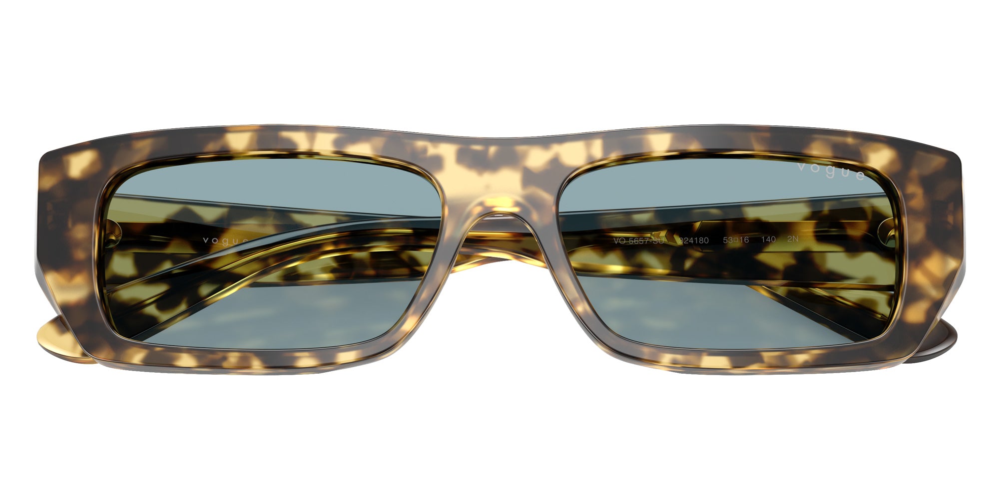 vogue eyewear VO5657SU 324180 53 - Brown/Beige Tortoise / Blue #id:vo5657su324180_s:100125
