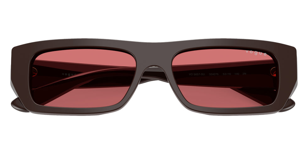 vogue eyewear VO5657SU 324275 53 - Full Brown / Red #id:vo5657su324275_s:102125