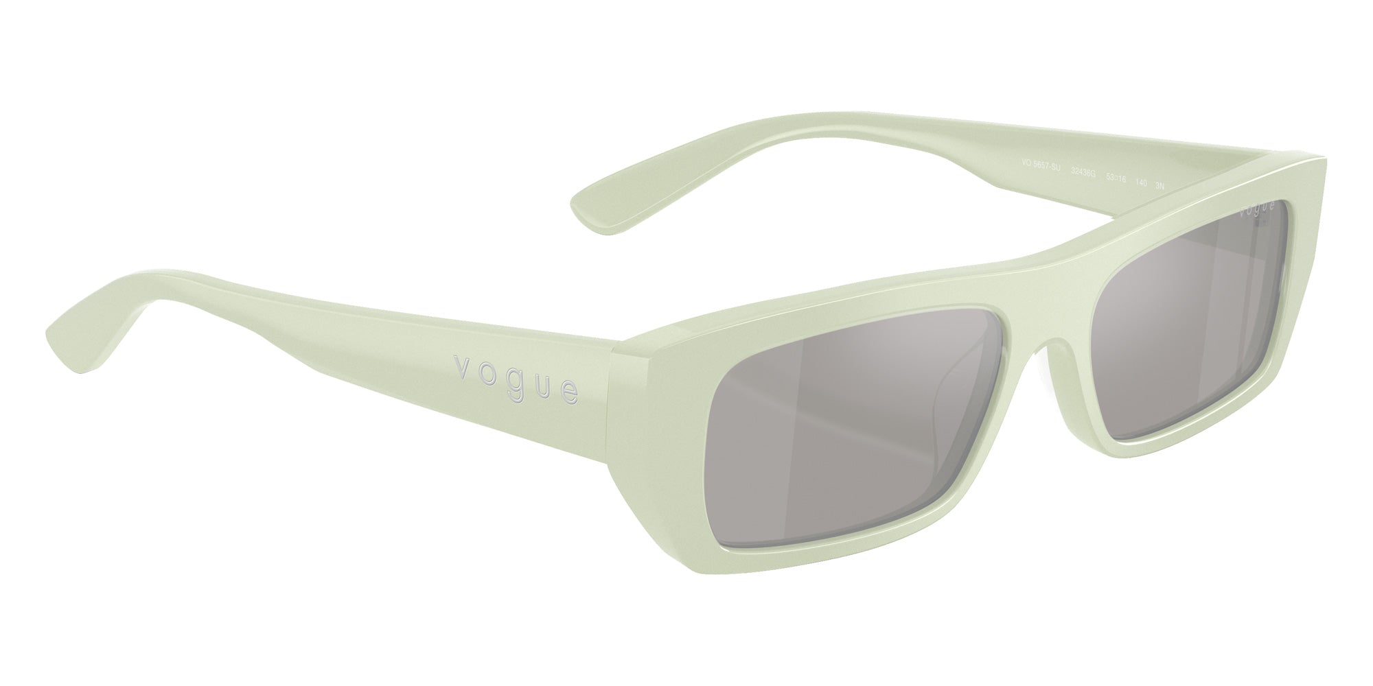 vogue eyewear VO5657SU 32436G 53 - Full Mint Green / Light Gray Mirrored Silver #id:vo5657su32436g_s:104120