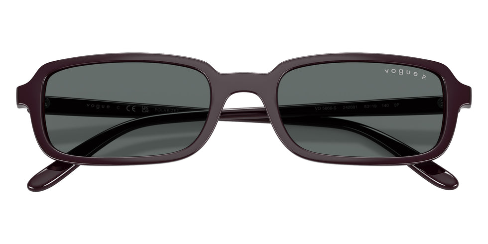 vogue eyewear VO5666S 242681 53 - Full Bordeaux / Dark Gray Polarized #id:vo5666s242681_s:100125