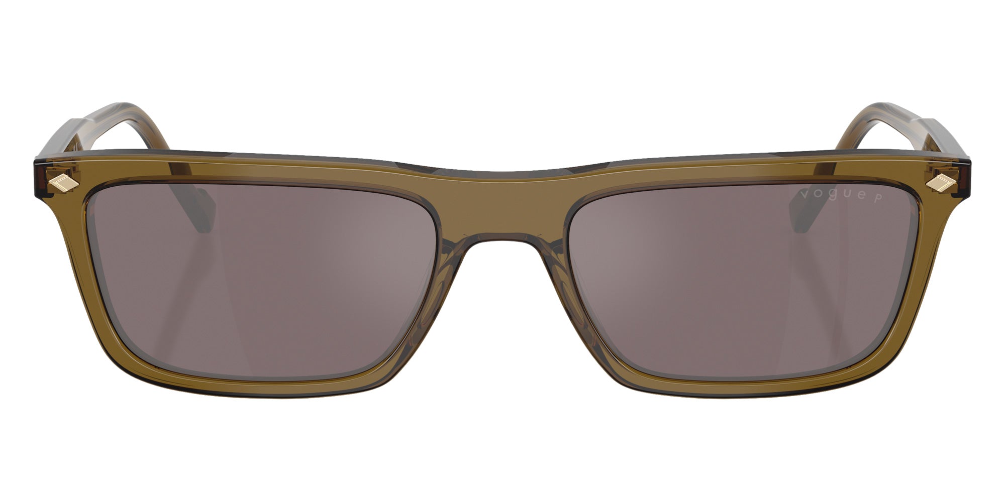 vogue eyewear VO5687S 3260LB 55 - Transparent Olive Green / Pink Mirrored Silver Polarized #id:vo5687s3260lb_s:102100
