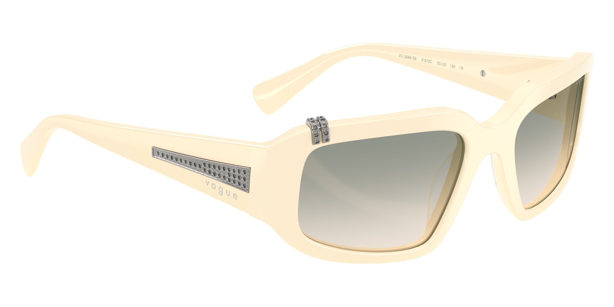 vogue eyewear VO5688SB 31672C 55 - Full Ivory / Light Brown Gradient Light Green #id:vo5688sb31672c_s:100120