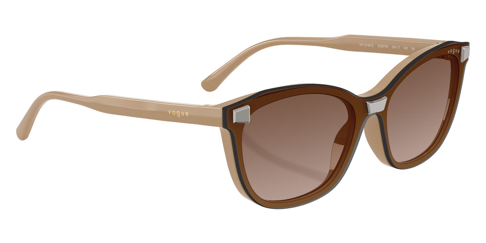 vogue eyewear VO5746S 33261W 54 - Full Taupe / Clear #id:vo5746s33261w_s:102120