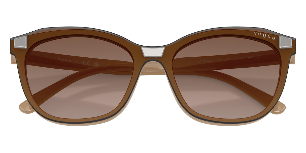 vogue eyewear VO5746S 33261W 54 - Full Taupe / Clear #id:vo5746s33261w_s:102130