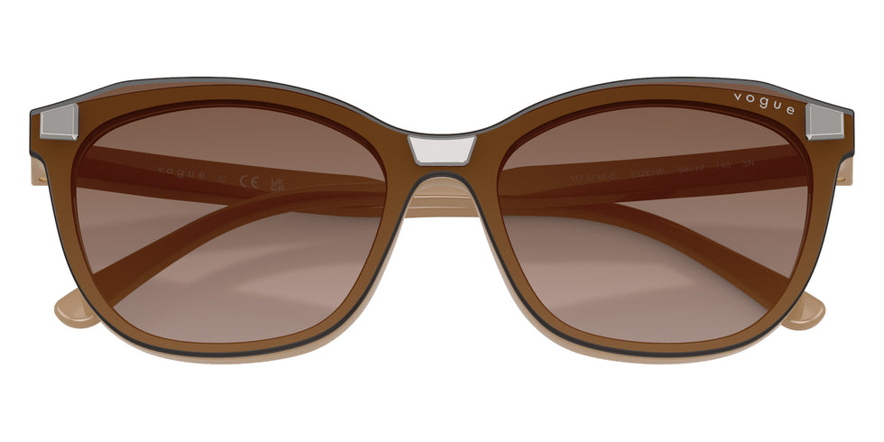 vogue eyewear VO5746S 33261W 54 - Full Taupe / Clear #id:vo5746s33261w_s:102130
