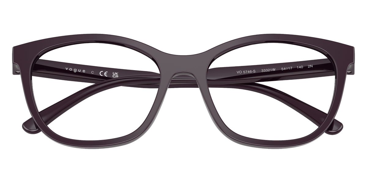 vogue eyewear VO5746S 33321W 54 - Full Dark Purple / Clear #id:vo5746s33321w_s:104125