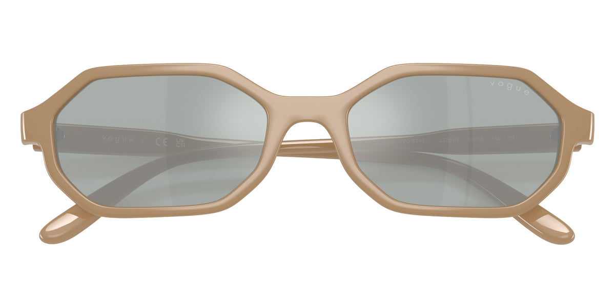 vogue eyewear VO5749S 33261N 54 - Full Taupe / Light Blue Mirrored Silver #id:vo5749s33261n_s:100125