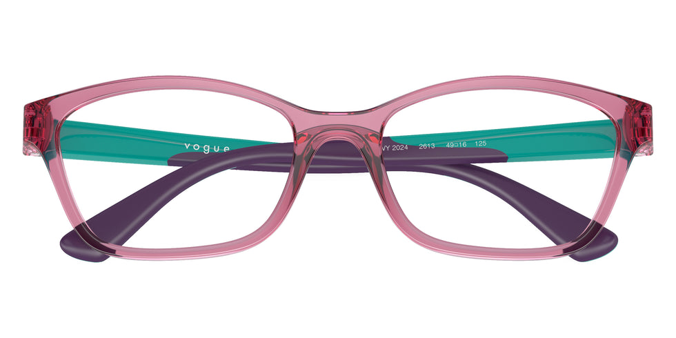 vogue eyewear VY2024 2613 47 - Transparent Dark Pink/Light Green/Violet Rubber