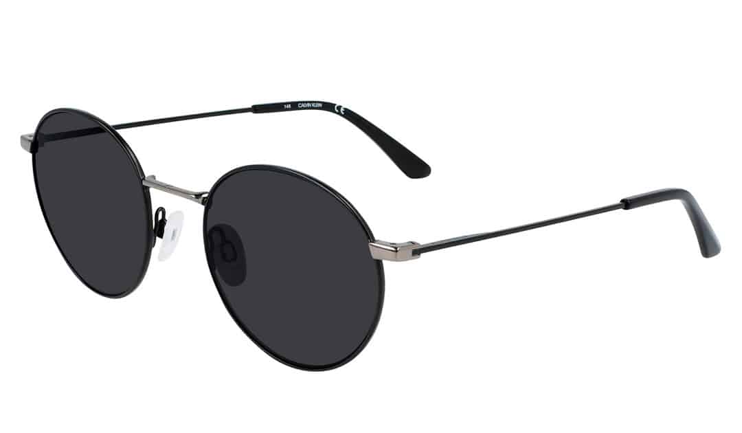 Calvin Klein Round Metal Sunglasses Featuring black lenses CK21108S