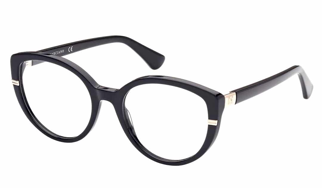 Black Plastic Marciano eyeglasses GM0375 from the 2021 Eyewear collection