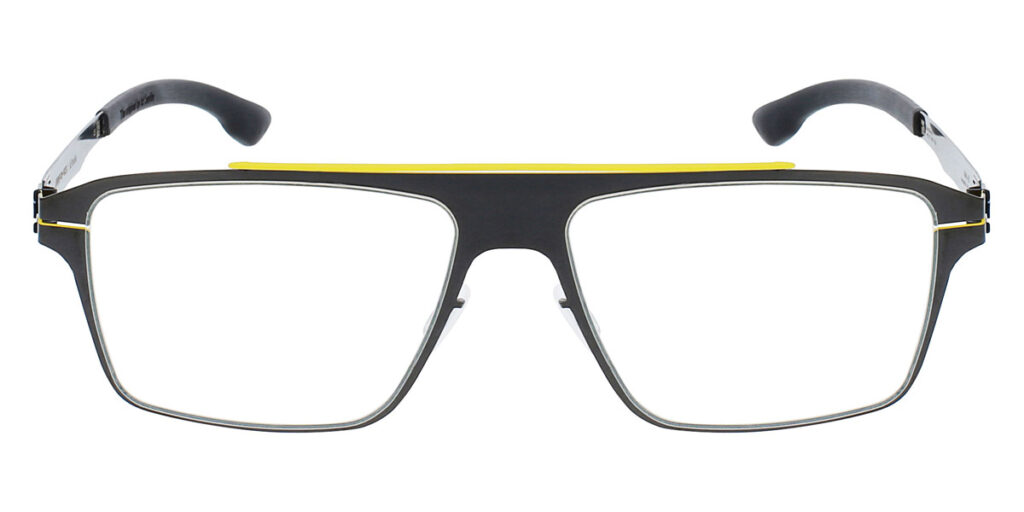 AMG 05 glasses from ic! berlin Gun Metal / Yellow 