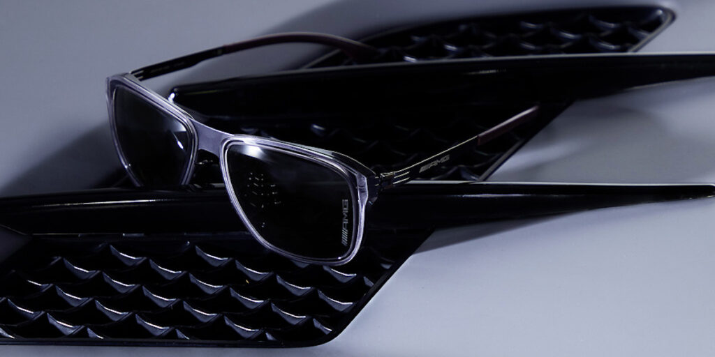 ic! berlin square men's sunglasses AMG 07 Aubergine / Gray