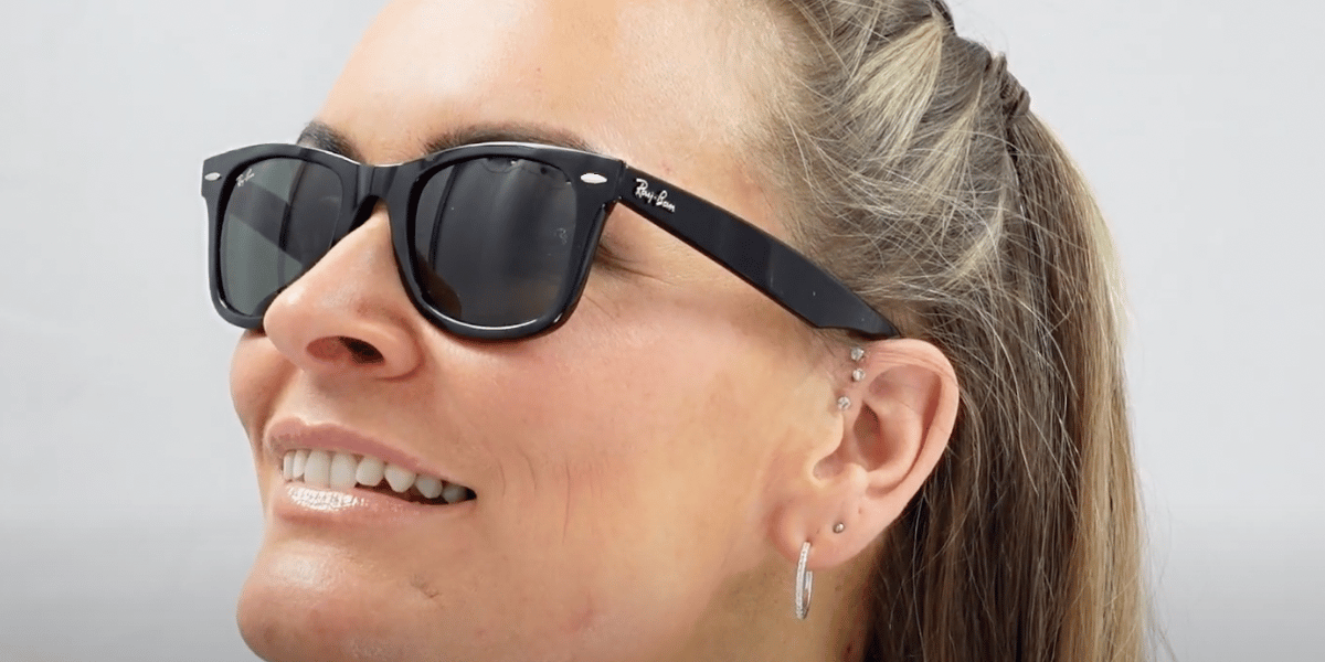 Ray-Ban RB4340 square sunglasses for women
