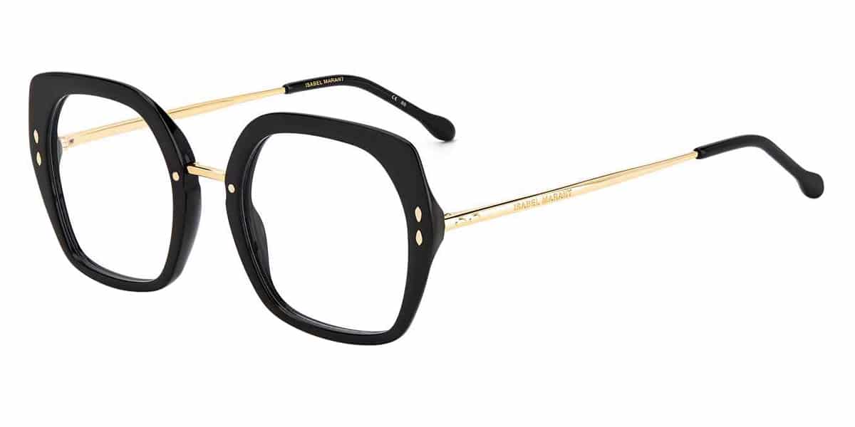 Isabel Marant irregular eyeglasses IM-00070 Black Gold frame