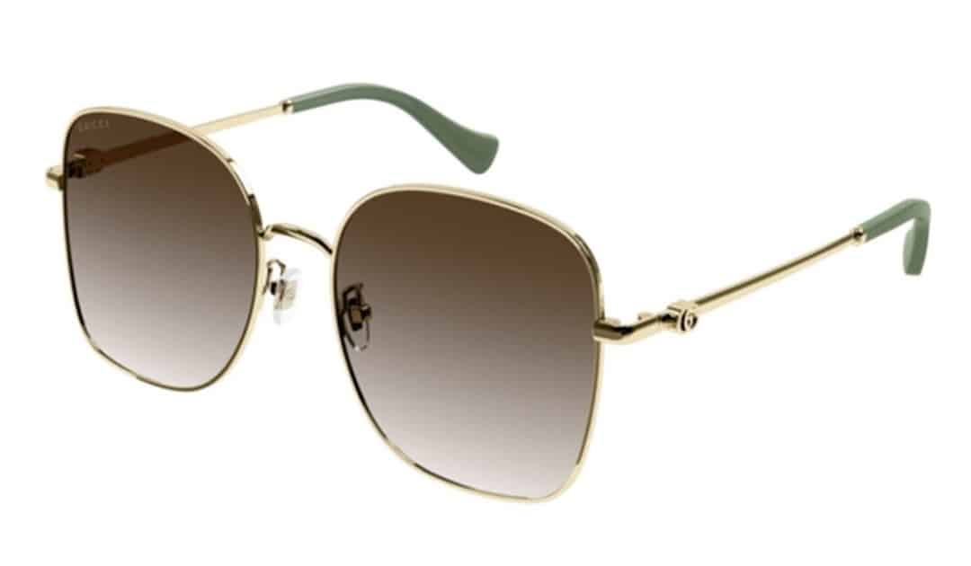 Gucci square full-rimmed metal sunglasses GG1143S for women