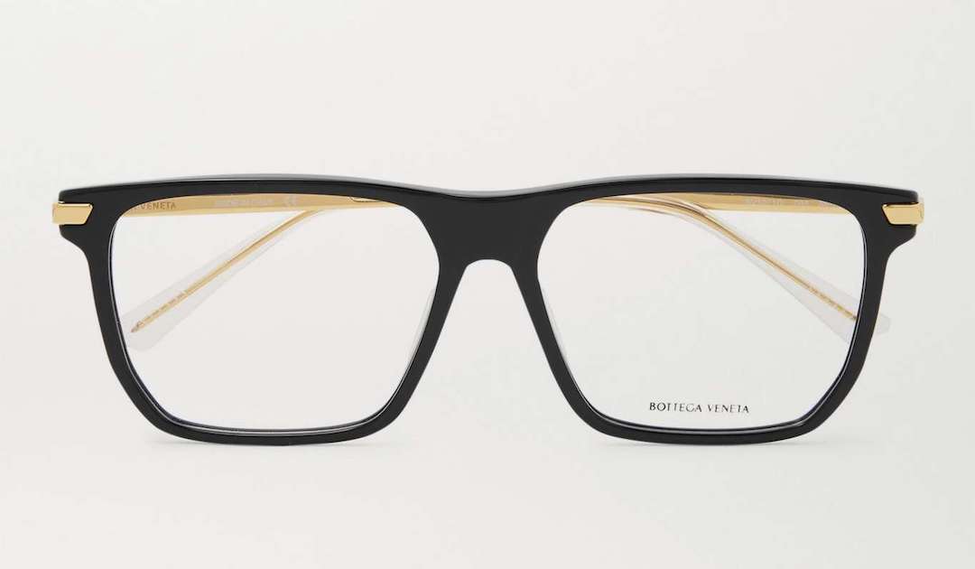 BV1075OA men's eyeglasses from Bottega Veneta in square shape