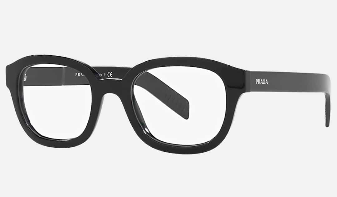 PR 11WV men's eyeglasses from Prada from acetate in black color