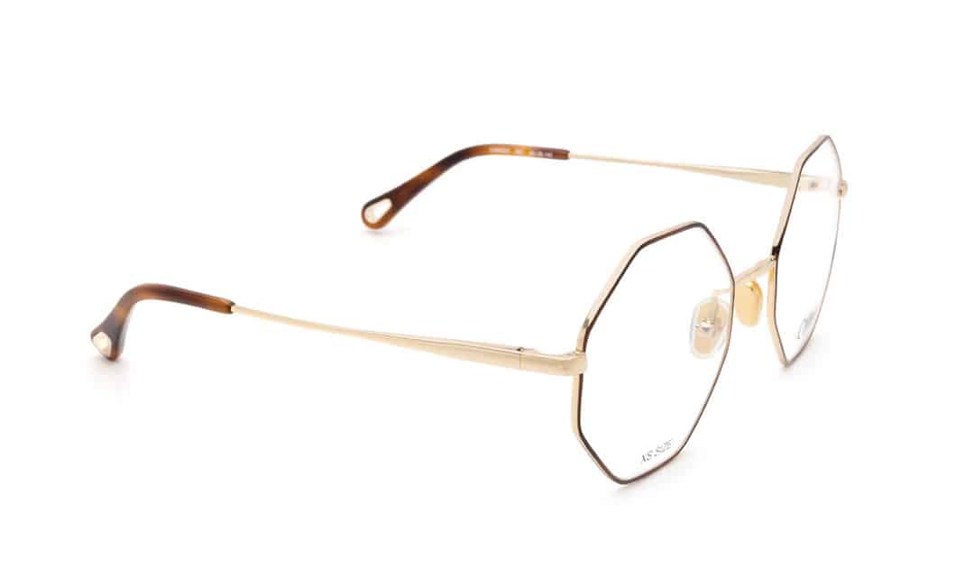 CH022O women's elegant eyeglasses in gold tone from Chloe