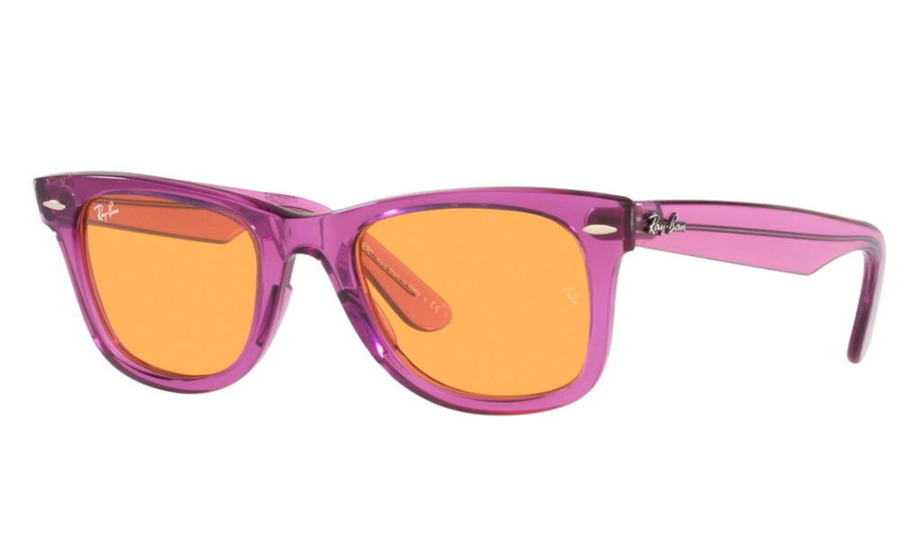 Original Ray-Ban Wayfarer RB2140 Transparent Violet for women