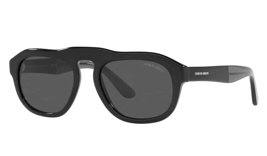 Giorgio Armani black acetate sunglasses for men AR8173