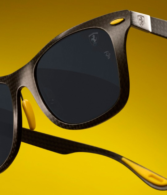 Ray Ban Released New Wayfarer Carbon Fiber to Celebrate Ferrari s 75th Anniversary EyeOns