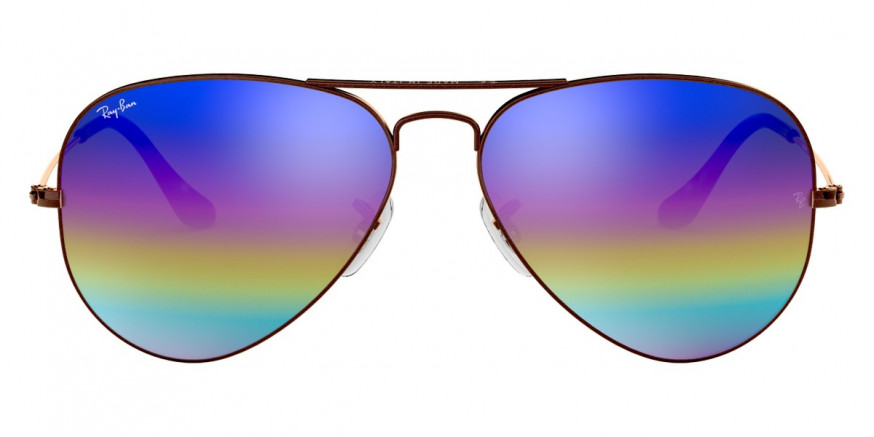 Ray-Ban RB3025 Metallic Dark Bronze/Light Gray Mirrored Rainbow Main