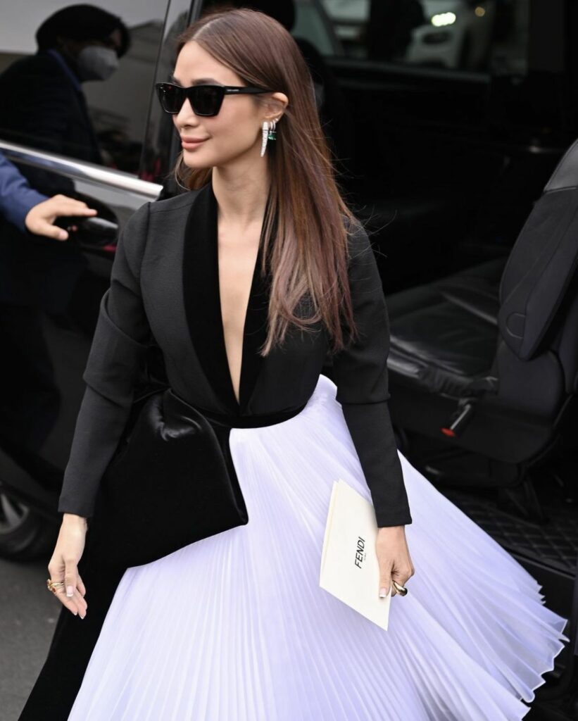 All Of Heart Evangelista Stylish Looks In Paris Fashion Week