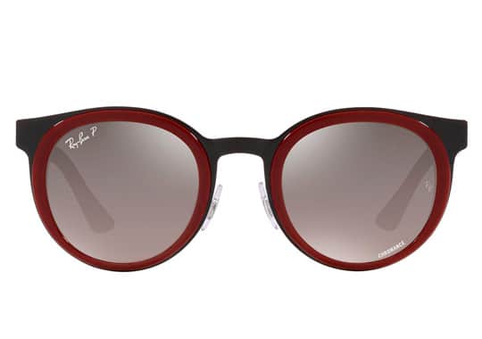 Plastic Unisex Sunglasses Ray-Ban Bonnie RB3710 Red on Black